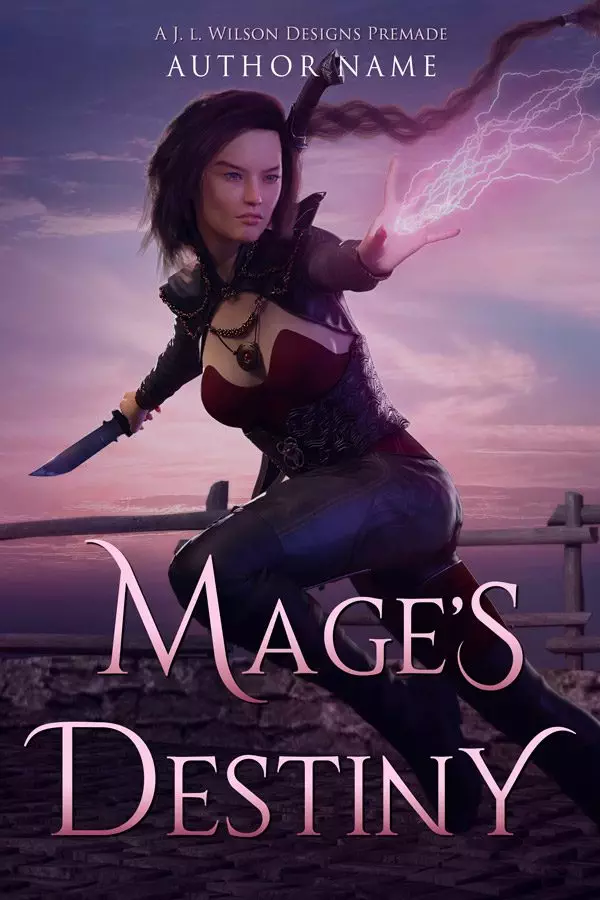 Fantasy Adventure Book Cover: Mage's Destiny