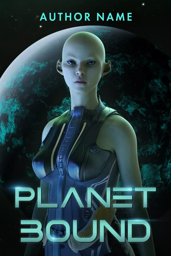Sci-fi Alien Book Cover: Planet Bound