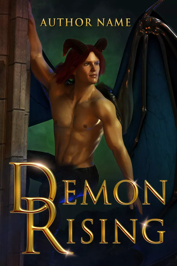 Fantasy Romance Book Cover: Demon Rising