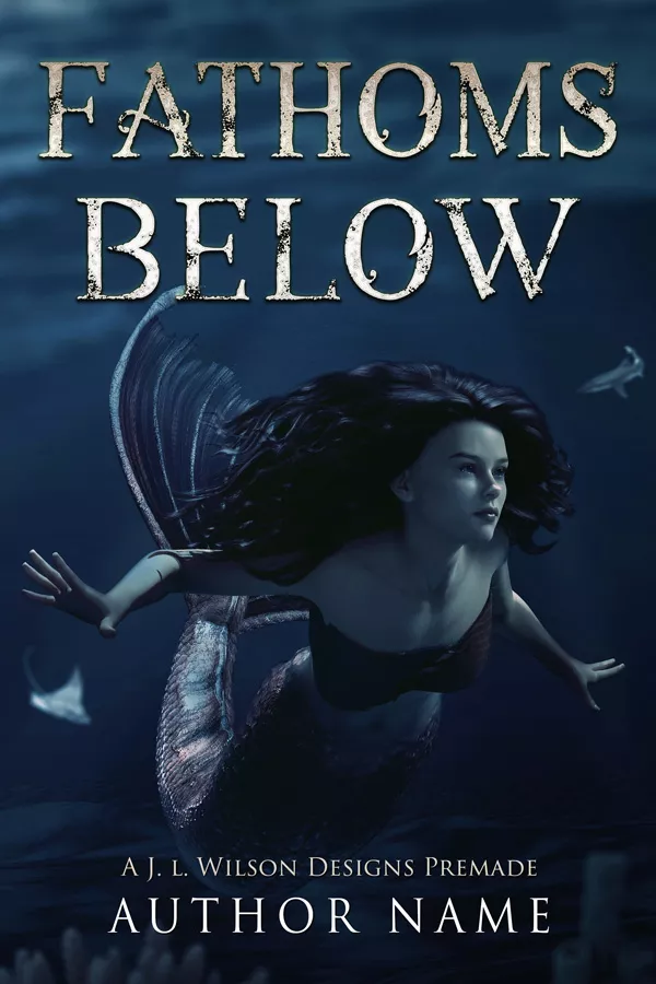 Mermaid Book Cover: Fathoms Below