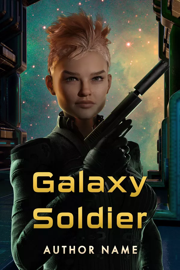 Science Fiction Book Cover: Galaxy Soldier